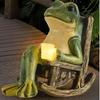 Solar Light Frog Garden Light Outdoor Waterproof Decoration Solar Night Solar Frog Lamp (Frog)