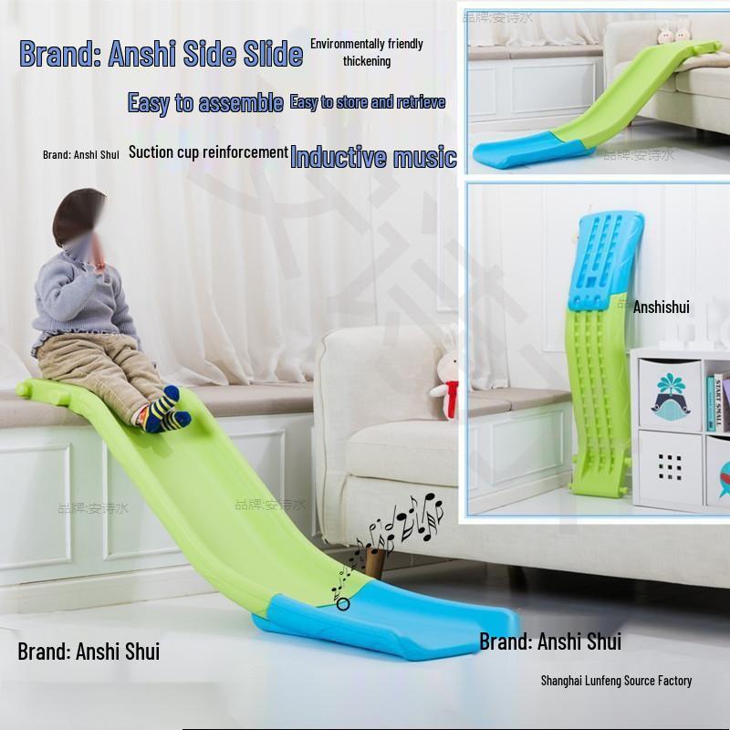 Compact Indoor Toddler Slide: Convertible Sofa or Bedside Toy for Small Spaces