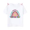 Frozen Elsa Anna Princess Number Bow Print Kids Tshirt Girls Clothes 1 2 3 4 5 6 7 8 9 Years Birthday Baby Boys T-Shirts,HKP2453