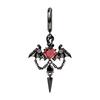 Gothic Bat Wing Dangle Earrings With Chain And Fringe For Punk Rock Fashion Lovers