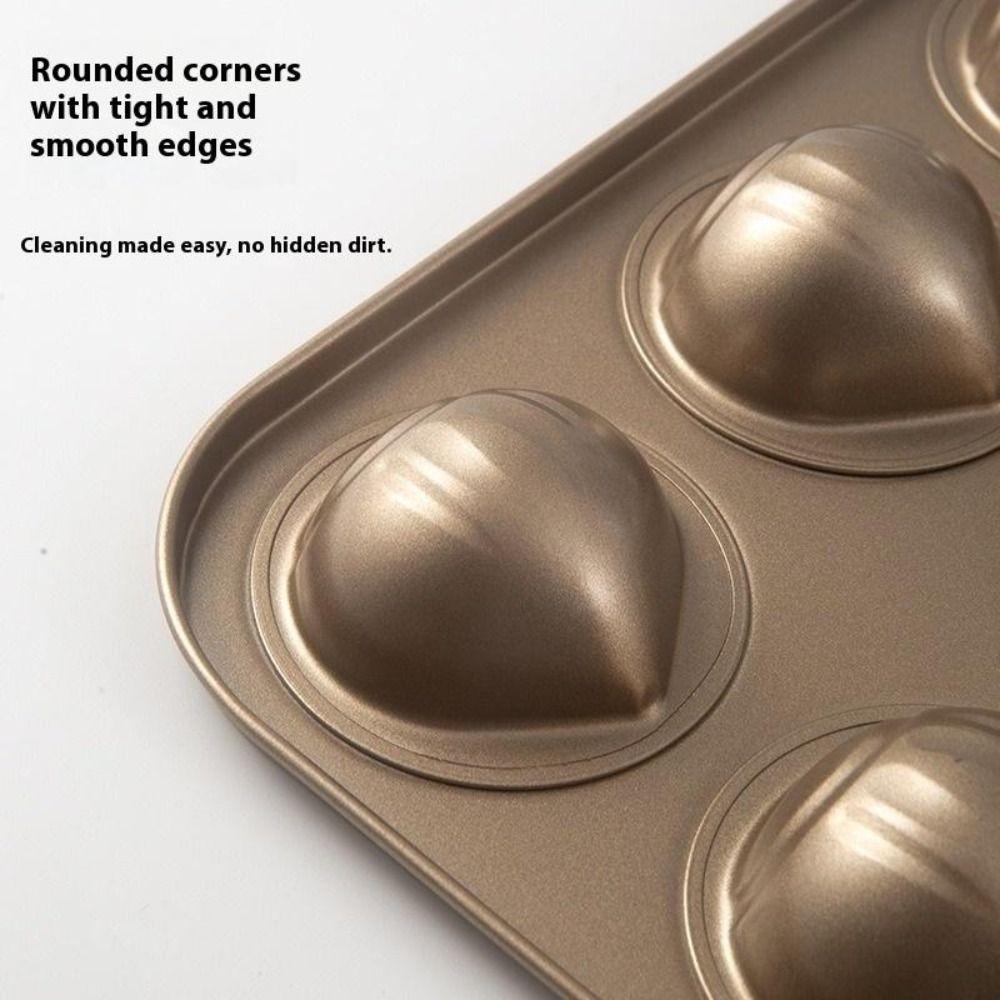 New 6/9/12 Cavity Cake Mold Chestnut Shaped Non-stick Coating Baking Tray Reusable DIY Muffins Moulds Afternoon Tea