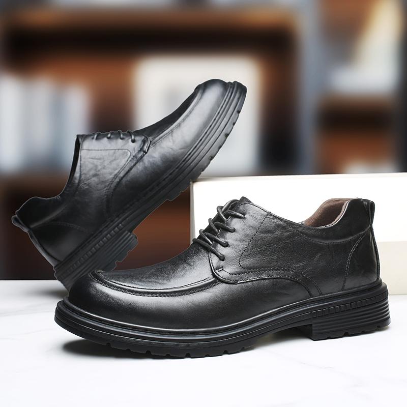 Nuove Scarpe da Lavoro Minimaliste alla Moda Vera Pelle Allacciatura Formale Casual Scarpe da Business Stile Britannico Fatte a Mano Tempo Libero Scarpe da Uomo
