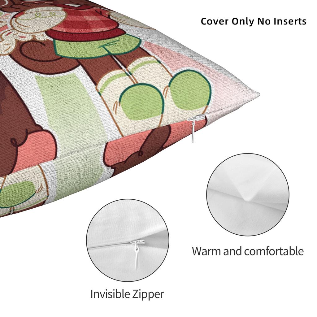 Federa Cuscino D-Dandys WorldS Cartoon Germogli Morbida Copricuscino Per Divano Auto Decorazione Casa Federe alla Moda