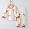 Baby Cotton Grade A Two Piece Pajamas Children Autumn Underwear Set Infant Home Wear Sleepwear