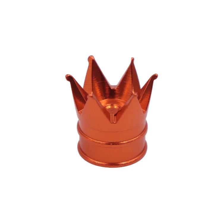 1/4PCS Creative Crown Aluminum Car Wheel Tyre Tire Air Valve Stem Cap Dust Cover Car Styling Decorative Auto Exterior Decoration Valve Stems 1