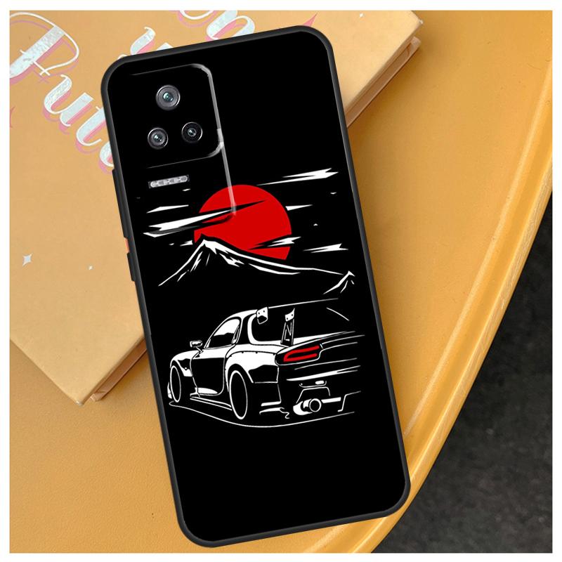 Japan JDM Sports Cars Male Men Funda For Xiaomi 17 Pro Max 15 14 Ultra 13T 14T 15T POCO X7 Pro X5 X6 F6 F5 F7 F8 Ultra Case