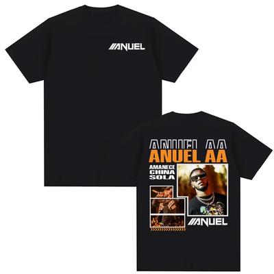 Rap Singer Anuel AA Real Hasta La Muerte Tshirt 2026 Springsummer Men Women Fashion Harajuku Street Wear Y2K Tshirt