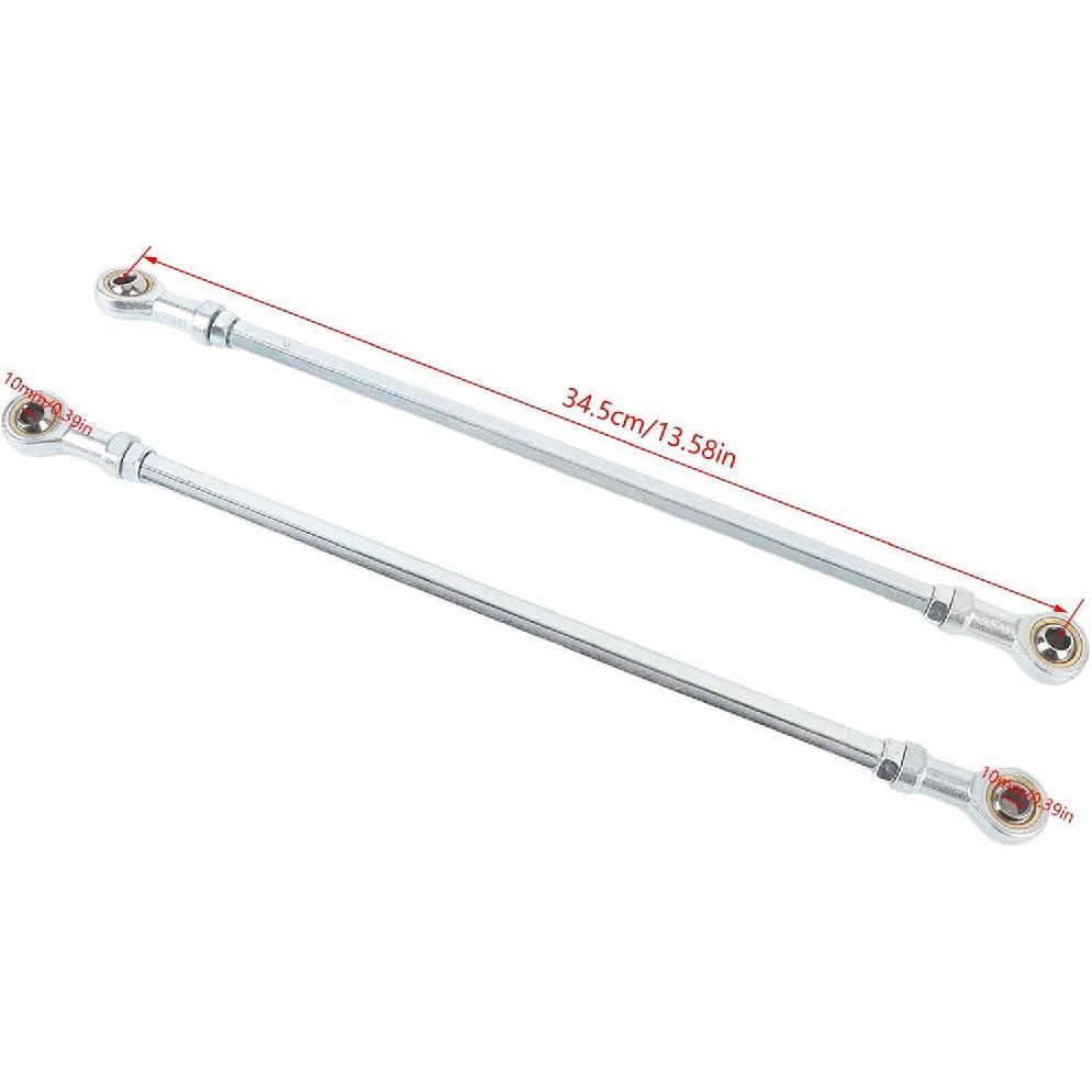 

Aramox Adjustable Steering Shaft Tie Rod, Kit, Crafted from Solid Steel Alloy, Long Lifespan, Improve Handling, for Go Kart Drift Trike ATV Quad Mini