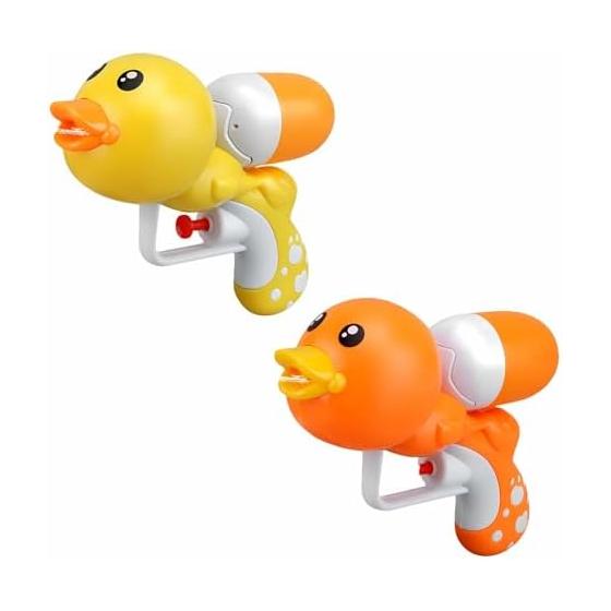 SESHIS Water Gun Children s Water Gun Water Gun Duck Yellow Orange Set of 2
