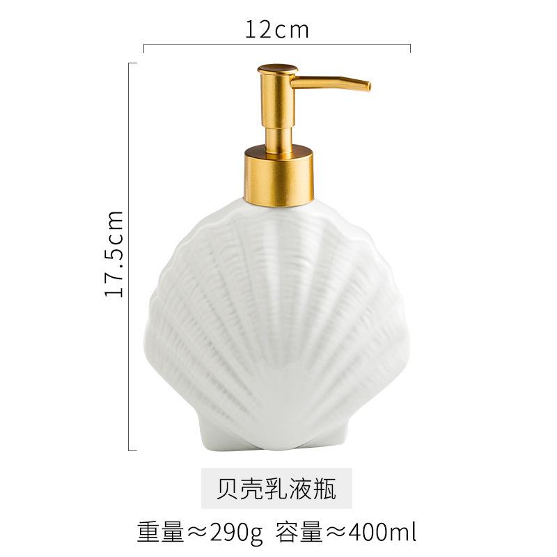 soap dispenser Nordic ceramic lotion bottle for hand soap body wash shampoo and hotel bathroom supplies  shampoo dispenser