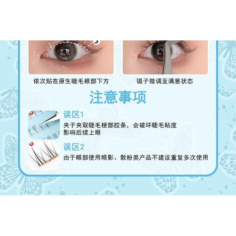 Aimo - Natural Crisscross Glue-Free Cluster False Eyelashes
