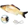 Kids Electric Pet Electric Floppy Fish Toy Toddler Interactive Soft Plush Toy Animal Model Cognitive Interactive Gift for Baby