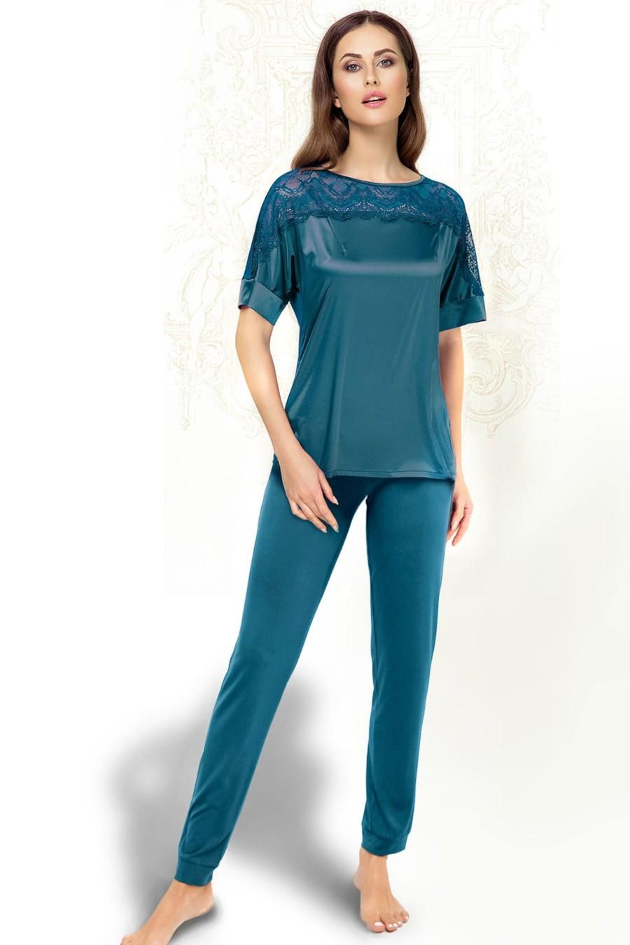 

комплект: блуза та штани Anabel Arto (66187) 50(2XL) імперська синього кольору