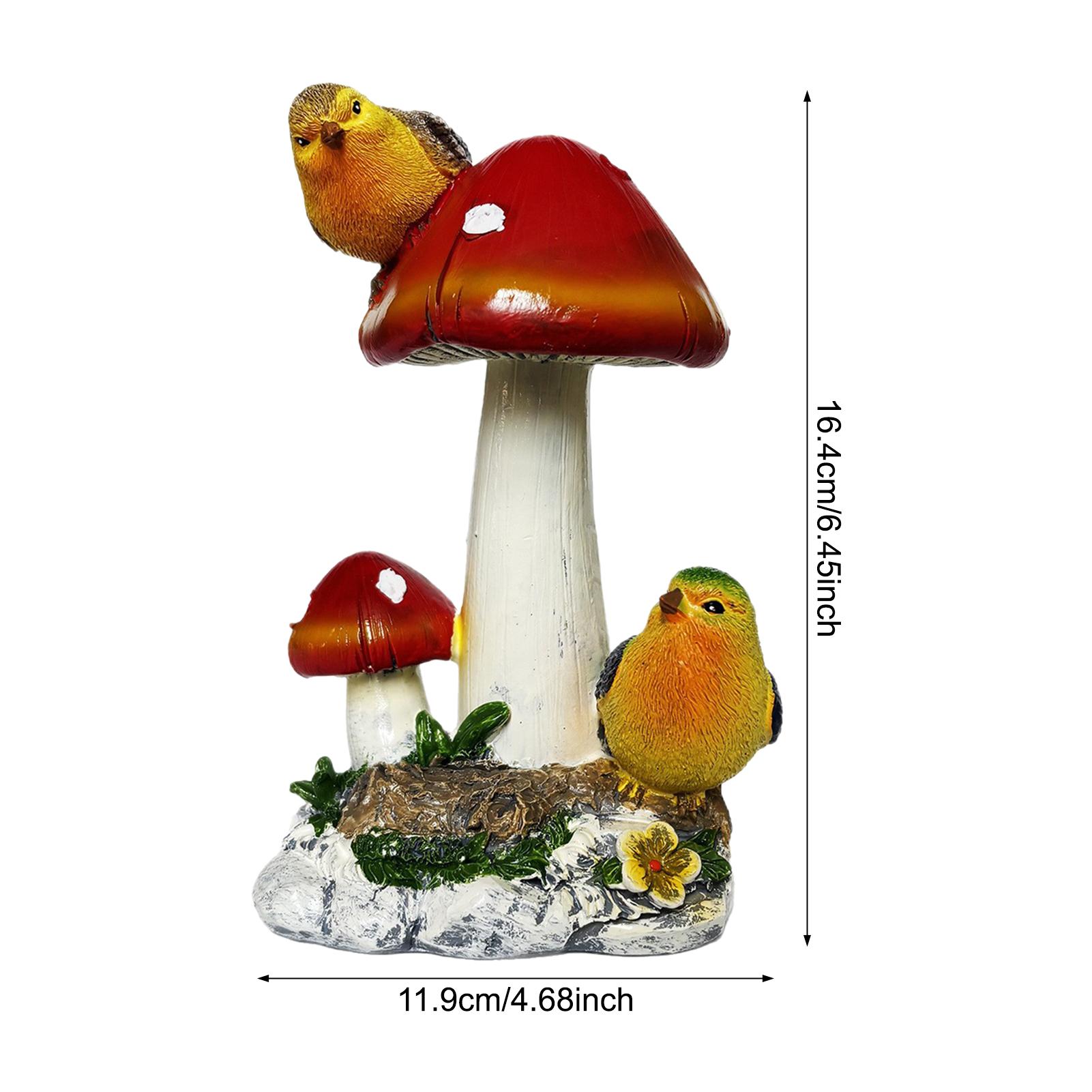 

Смола Фигурка в форме гриба Орнамент Декор Статуэтка Водонепроницаемый Подарок для Патио Бонсай Цветочный горшок Растения Фея Сад Газон Декор