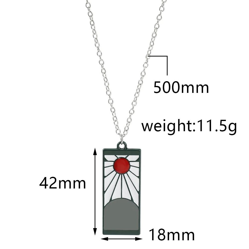 

Набор подвесок Demon Slayer Kamado Tanjirou, ожерелье для мальчиков, аниме-серьги, бижутерия для косплея, украшение для ключей