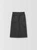Read Read Tulip Belted Cotton Midi Skirt_Charcoal