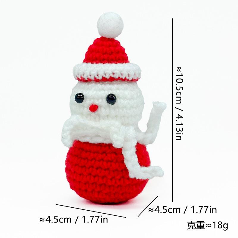 Christmas Tree Car Pendant Color Christmas Tree Woolen Handmade Hook Weaving Gift Creative Pendant Gift Ornament Doll Bag Cloth