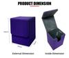 Torson High Quality PU Leather Trading Card Storage Box Hot Sale Hand Sewn TCG/CCG/LCG Game Deck Boxes for  Card Deck Storage