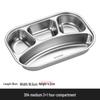 Shengjia 304 Stainless Steel Divided Food Tray