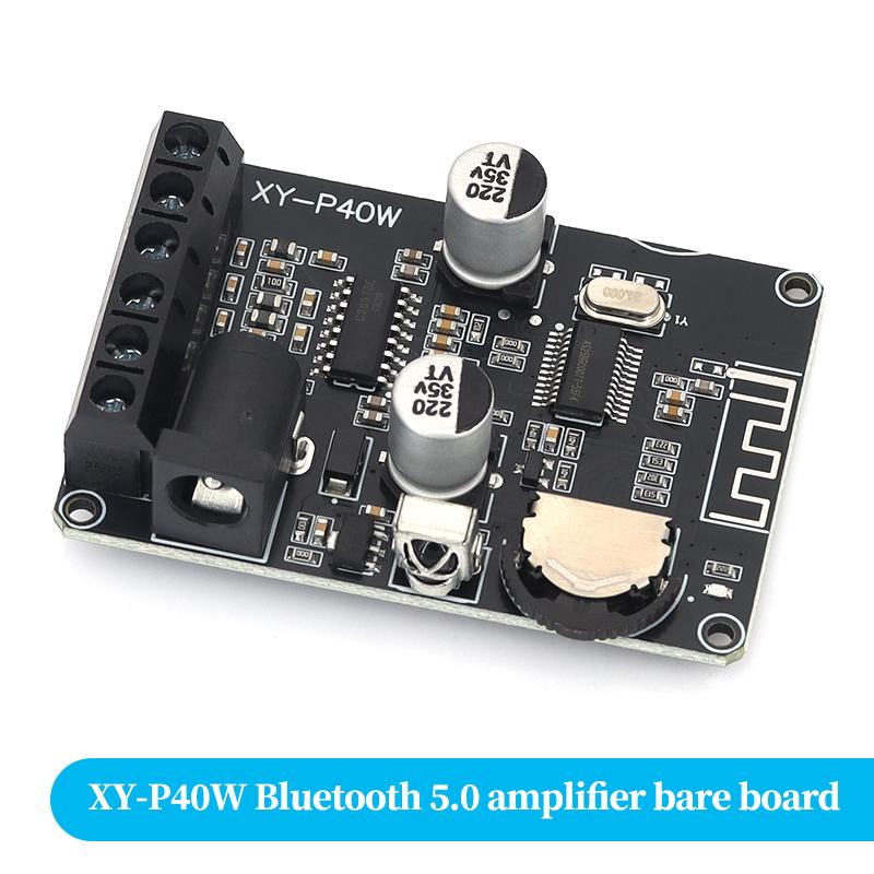 XY-P40W Bluetooth 5.0 stereo audio power amplifier board 40Wx2 Bluetooth receiver DC 12/24V supply