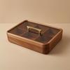 Divided Serving Tray with Lid and Handle Clear Snack Container