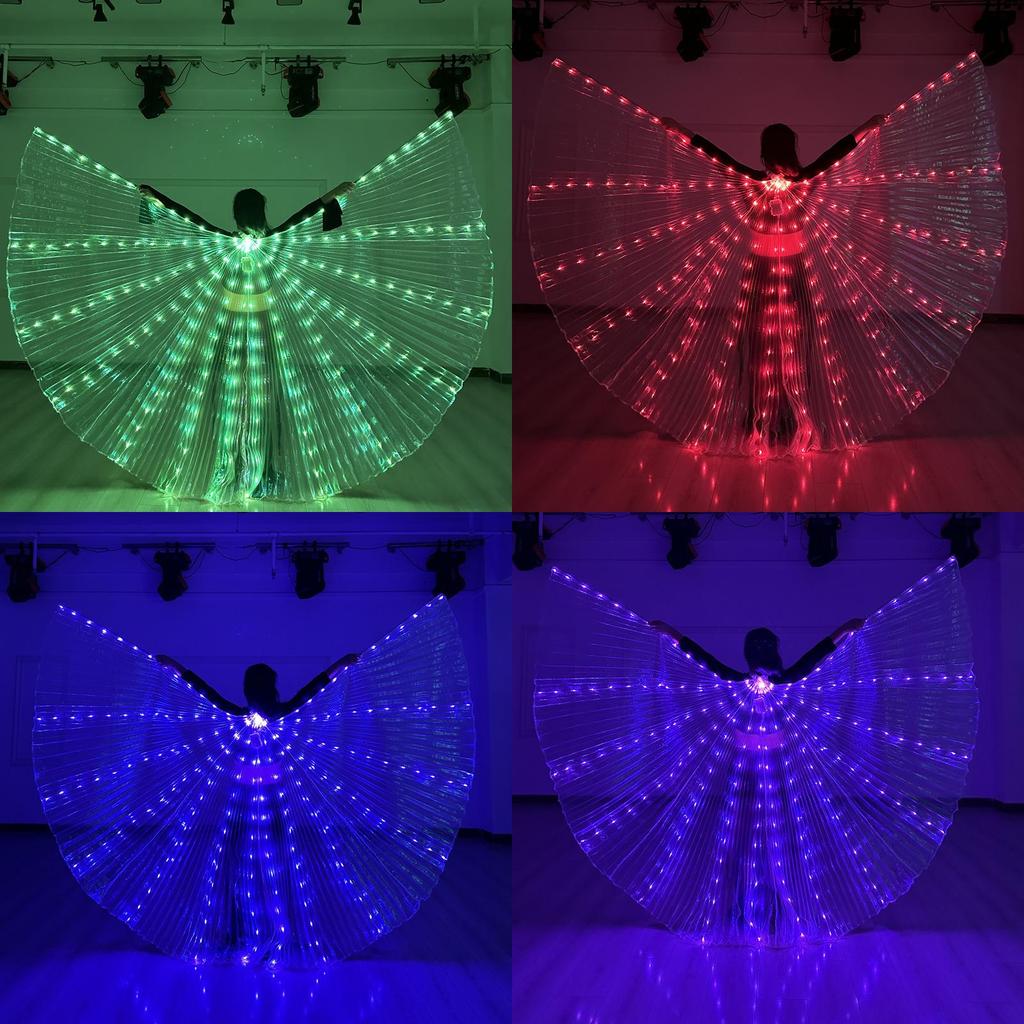 Farfalle Fantasy LED Oggetti di Scena con Ali Fosforescenti per Spettacoli Teatrali