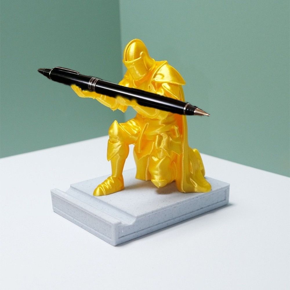Decorations 3D Printing Knight Ornaments Creative Desktop Accessory Pen Holder  Home Decor