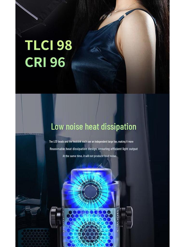 SIRUI C150 150W LED Fill Light for Live Broadcast, Photography, Film, and TV with Adjustable Color Temperature