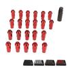22PCS Tapered Lug Nuts with Nut Sleeve Key Alloy Steel  Forged Lock Nut Replacement for TOY