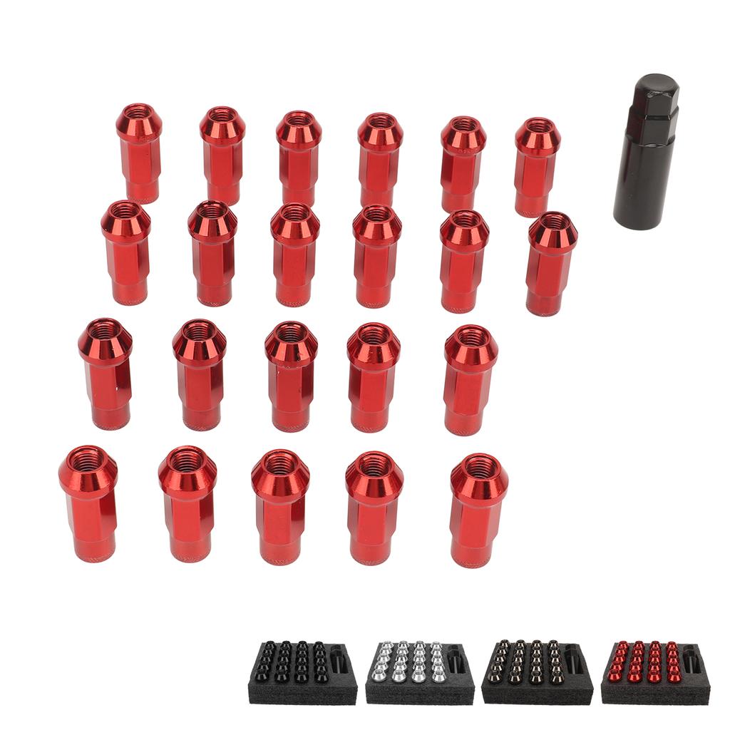 22PCS Tapered Lug Nuts with Nut Sleeve Key Alloy Steel  Forged Lock Nut Replacement for TOY