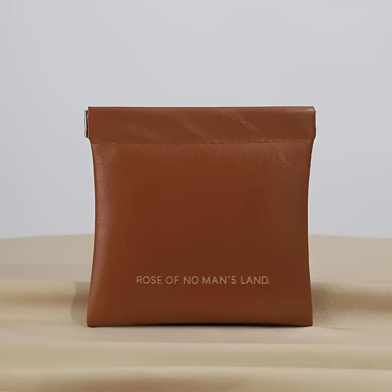 1pc Multifunctional Faux Leather Storage Bag Waterproof, Lightweight, Portable Travel Pouch for Headphones, Lipstick, Makeup, Sanitary Napkins