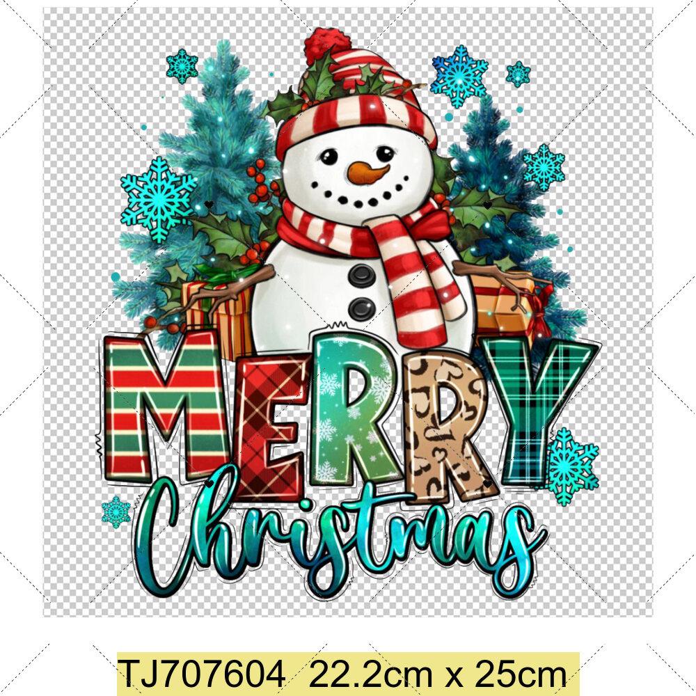 Heiße Weihnachts-Aufbügelbilder Weihnachtsmann-Aufnäher DIY-Zubehör Hoodies Jeans Kunsthandwerk Bügeln Wärmeübertragungs-Aufkleber Aufnäher