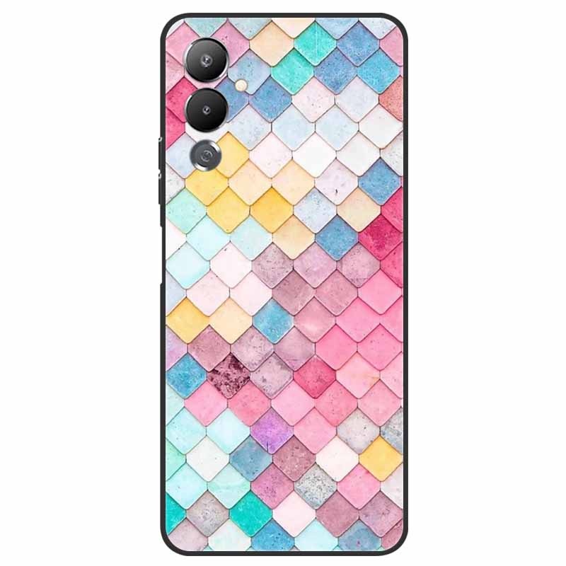 For Tecno Pova 4 Case LG7n Lovely Fashion TPU Silicone Cover for Tecno Pova 4 Phone Cases Pova4 Shockproof Soft Shell Funda Cute