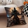 SShiva Trident Cushion Cover Throw Pillow Cover Hidden Button Durable Polyester Chair Cushion
