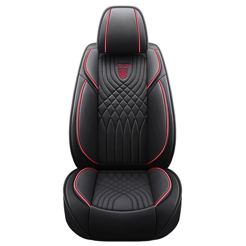 Universal Leather Car Seat Cover & Cushion for All Seasons - Winter Model