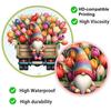 Tulip Gnome Window Sticker Waterproof Static Cling Window Decal Removable Window Sticker for Bathroom Kitchen Living Room Bedroom Decor