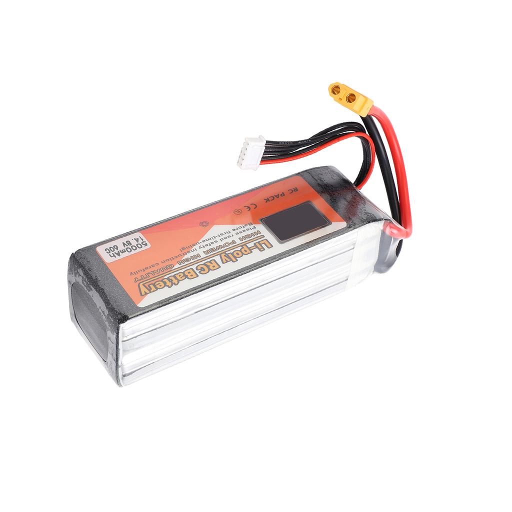 14.8V 60C 5000mAh 4S Lipo Battery XT60 Plug for RC Racing Drone Helicopter Car Boat