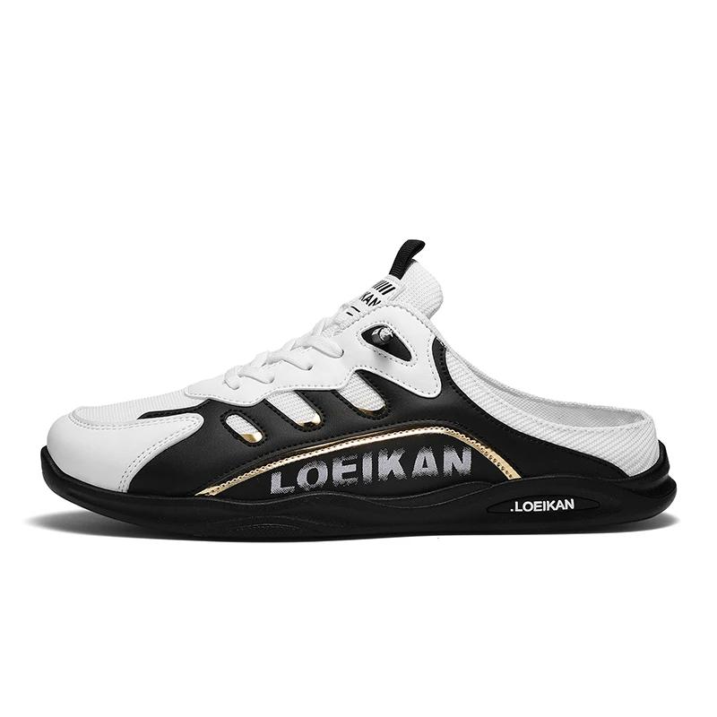 2025 Summer Slippers for Men Trendy Men's Flat Bottom Casual Shoes Soft Sole Support Shoes Men's Sneakers Zapatos De Hombre