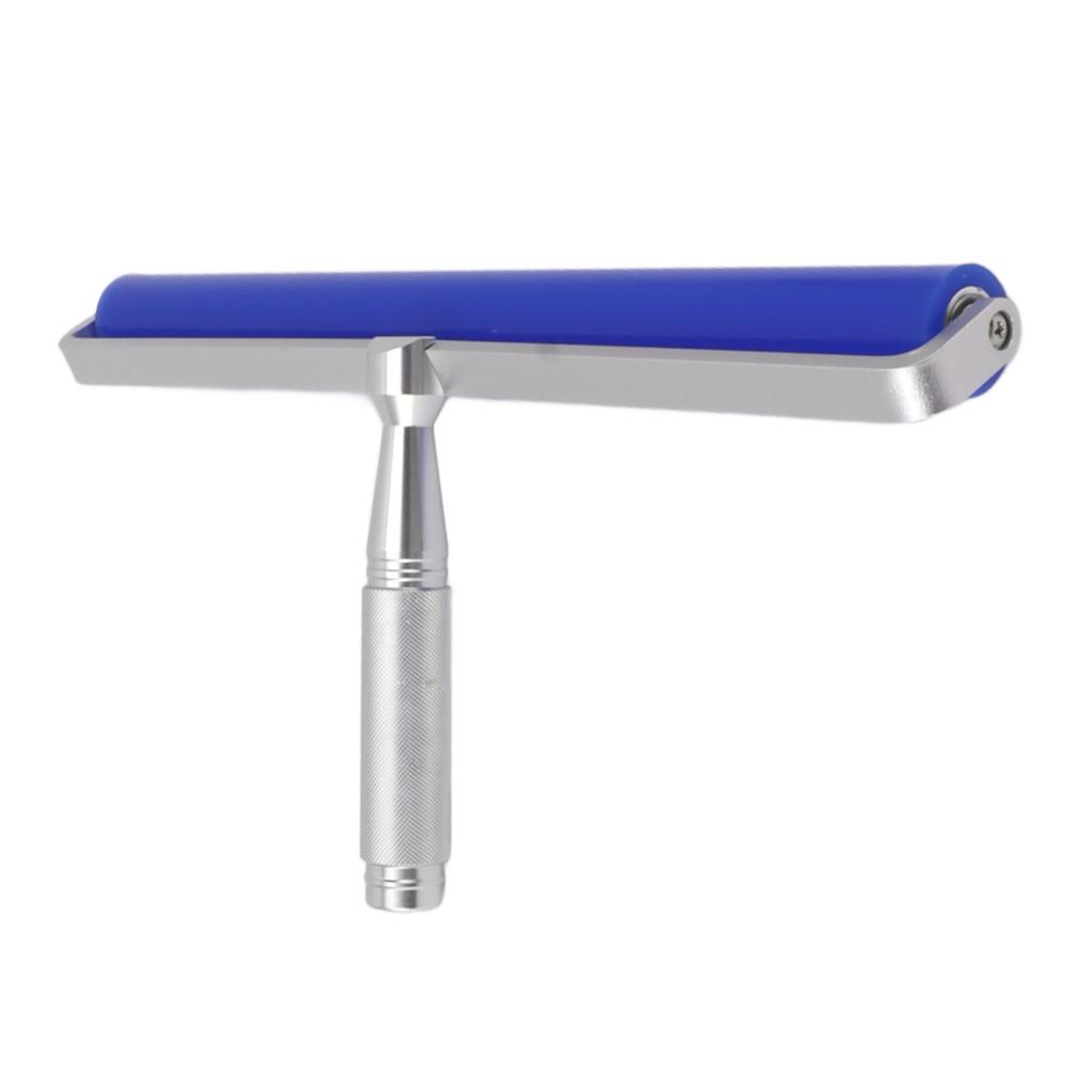 Blue Silicone Manual Roller Static Cleaner Tool Sticky Roller for Screen Film Hair Dust Remover Low Viscosity 14in