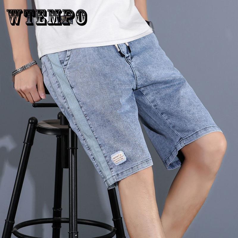 Cheap Denim Shorts Men's Summer Ins Tide Brand Fivepoint Loose Thin