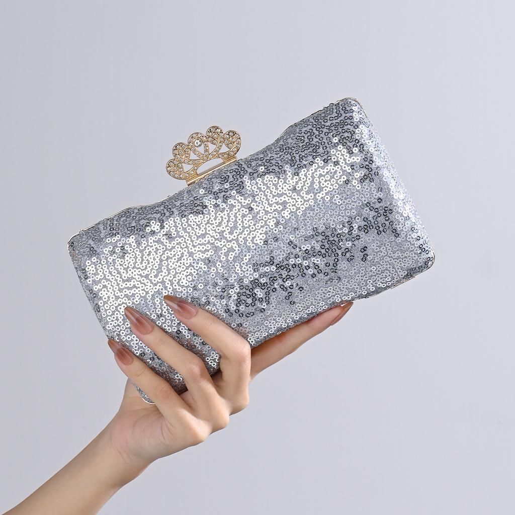 Fashion Sequin Evening Bags For Women Luxury Shoulder Crossbody Bags Chain Party Wedding Clutch Purse Handbags
