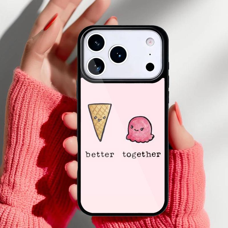 Cute Funny Food Phone Case for iPhone 17 16 15 14 13 Pro Max Back Cover for 12 11 Pro Coque
