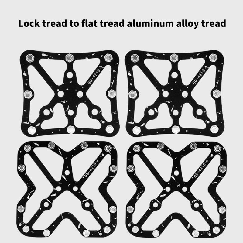 2er-Pack Leichtgewicht Antirutsch Fahrrad Cleats Bequeme Fahrradpedalplatten zur Verbesserung von Stabilität und Sicherheit