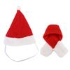 Small Animal Christmas Costume Christmas Scarf and Hat Set for Guinea  Chinchilla and Other Small