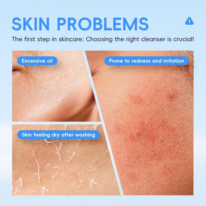 LAIKOU Hyaluronic Acid Collagen Facial Cleanser 50g Cleanses Pores and Hydrate