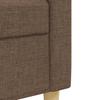 3-Cz. Sofa Set with Footrest and Cushions, Brown, Fabric