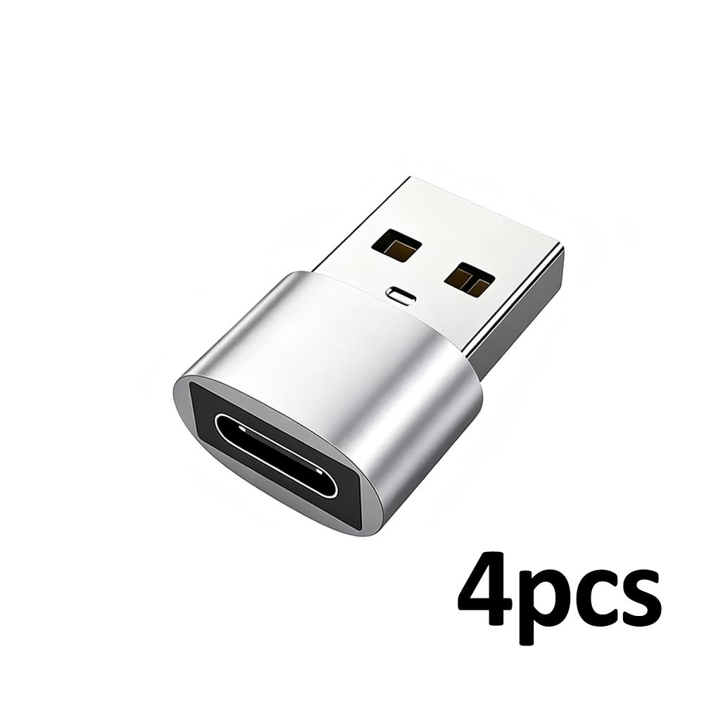 4Pcs USB To Type C OTG Adapter USB USB-C Male To Micro USB Type-c Female Converter For Macbook Samsung S20 USBC OTG Connector 3