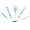 Paradise Good Finish Stainless Steel 5 In 1 Manicure Pedicure Set Kit *252