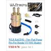 WLR - Twin Fuel Pump Bracket Billet Aluminium Assembly OUTLET Manifold In Black for 044 Fuel Pump With PQY Logo