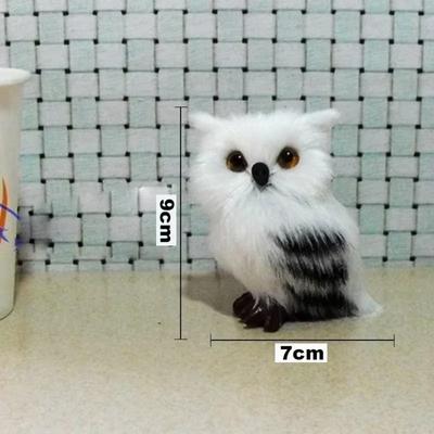 1 Pcs Simulation Mini Plush Owl Decoration Plush Doll Gift Home Decoration Doll Artificial Owl Ornament Realistic Owl Doll